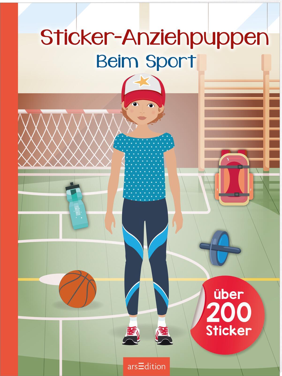 arsEdition - Sticker-Anziehpuppen – Beim Sport