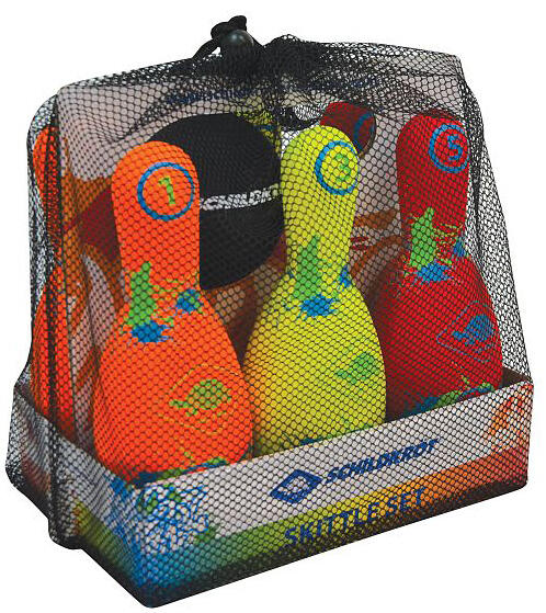 Schildkröt - Funsport Bowlingset 6 richtig | Kartonträger, Netz 1 gutes Spielzeug wiederverschließbarer Kegel-Set, inklusive Kegel cm), im cm), Neopren (Ø9 Ball Schildkröt® (21,5