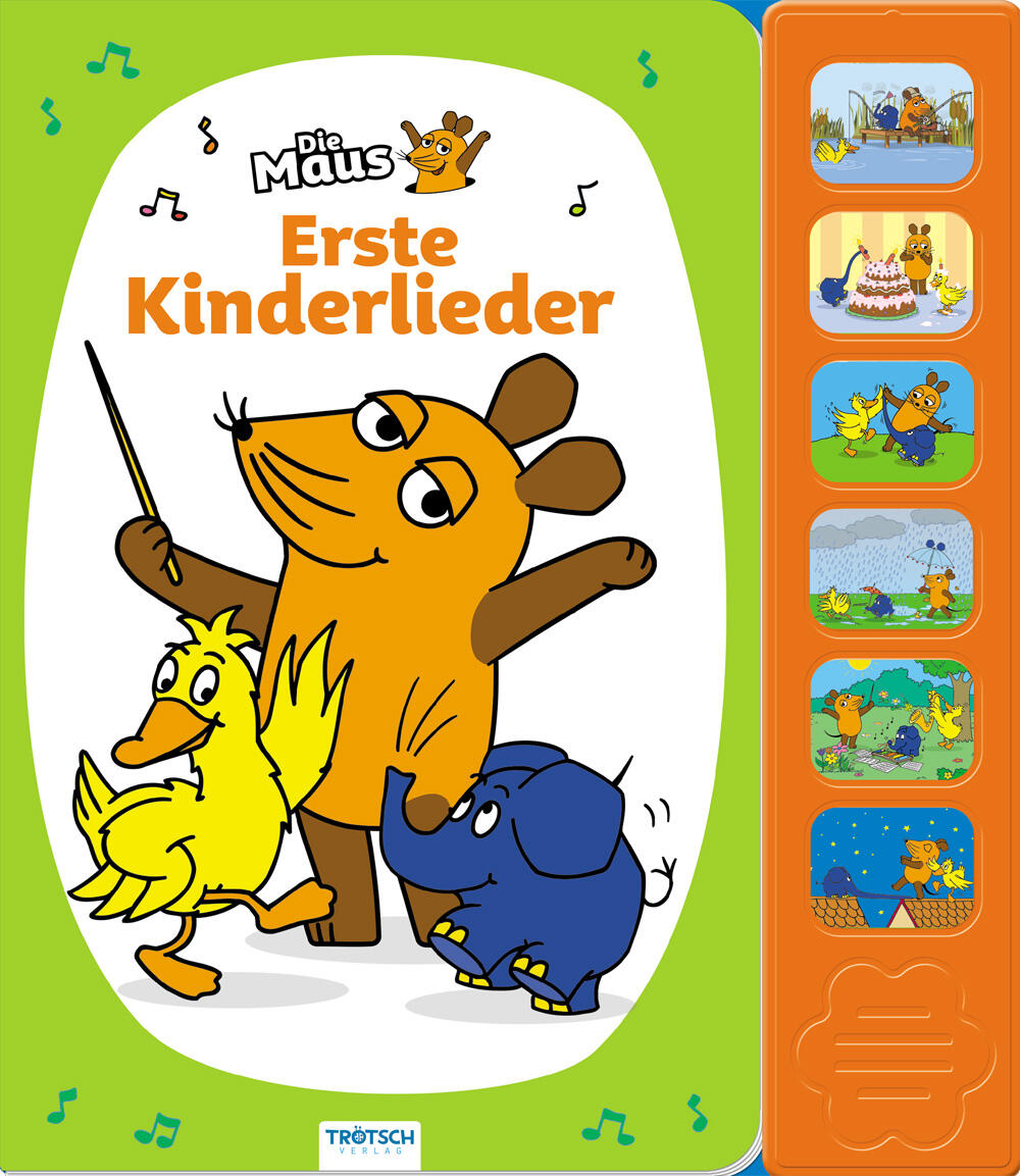 Trötsch Verlag - Trötsch Die Maus Soundbuch Erste Kinderlieder