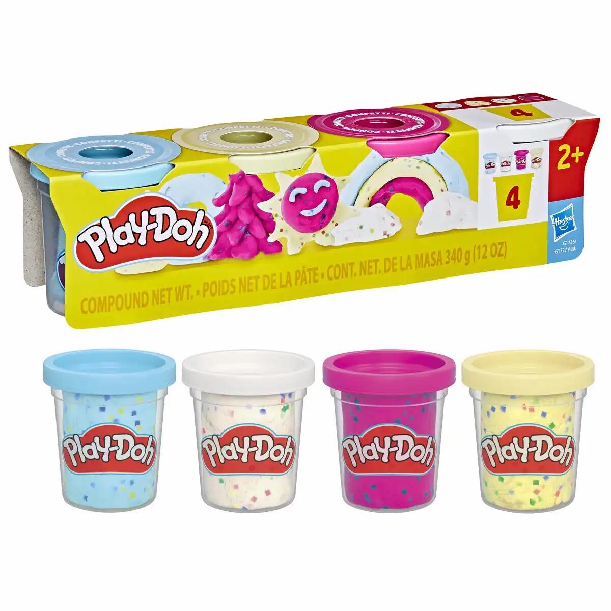 Play-Doh 4Er-Pack Konfettiknete - Image 4