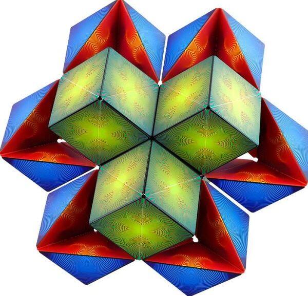 Shashibo Cube, geometrischer Magnet-Würfel, magnetisches 3D-Puzzle