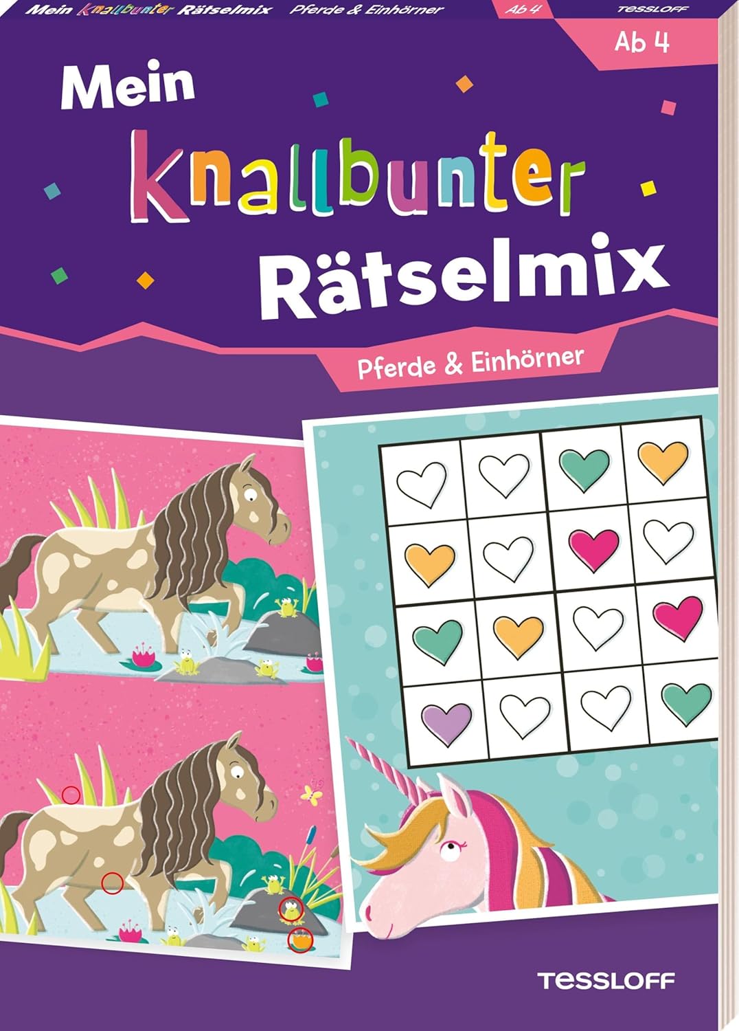 Tessloff Verlag - Pferde & Einhörner, Mein knallbunter Rätselmix.