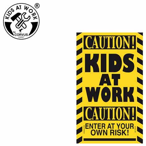 Corvus - Schild Kids at Work klein 55 x 85 mm