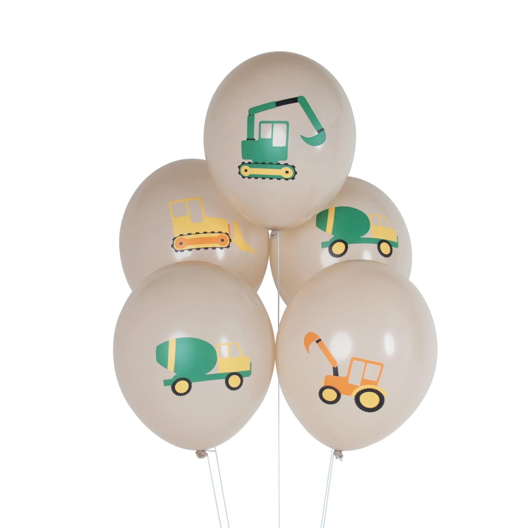 Blossify - Luftballons / Baufahrzeuge / 5Stk.