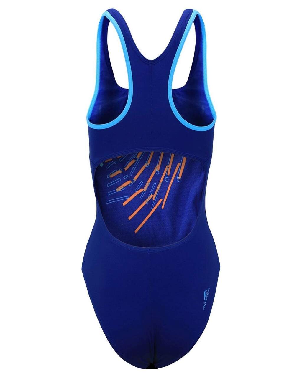 Damen Schwimmanzug 36 Aquafeel Fashy 2001 00 Nr.13 Badeanzug Blau Orange Gr 