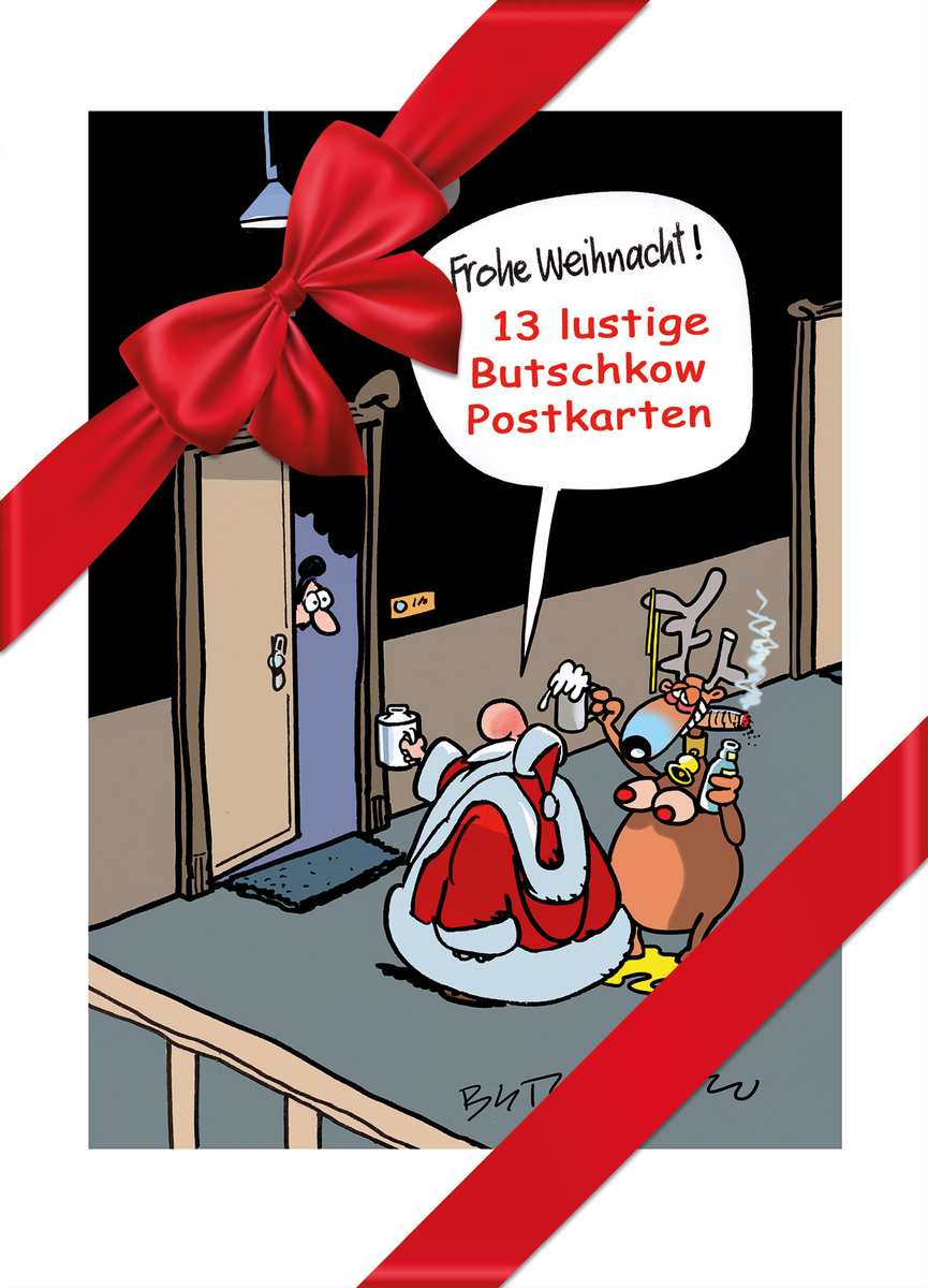 Butschkow Peter Butschkow Weihnachtskarten Set 13 Lustige Weihnachts Postkarten Friesennetz
