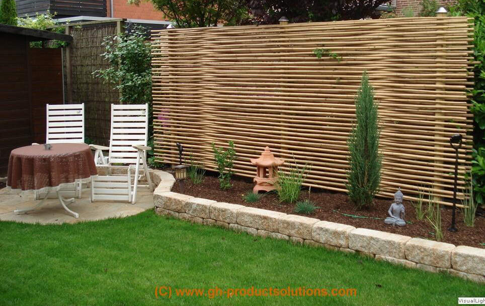 Gh Product Solutions Bambus Sichtschutz Element L 366 X H 180 X