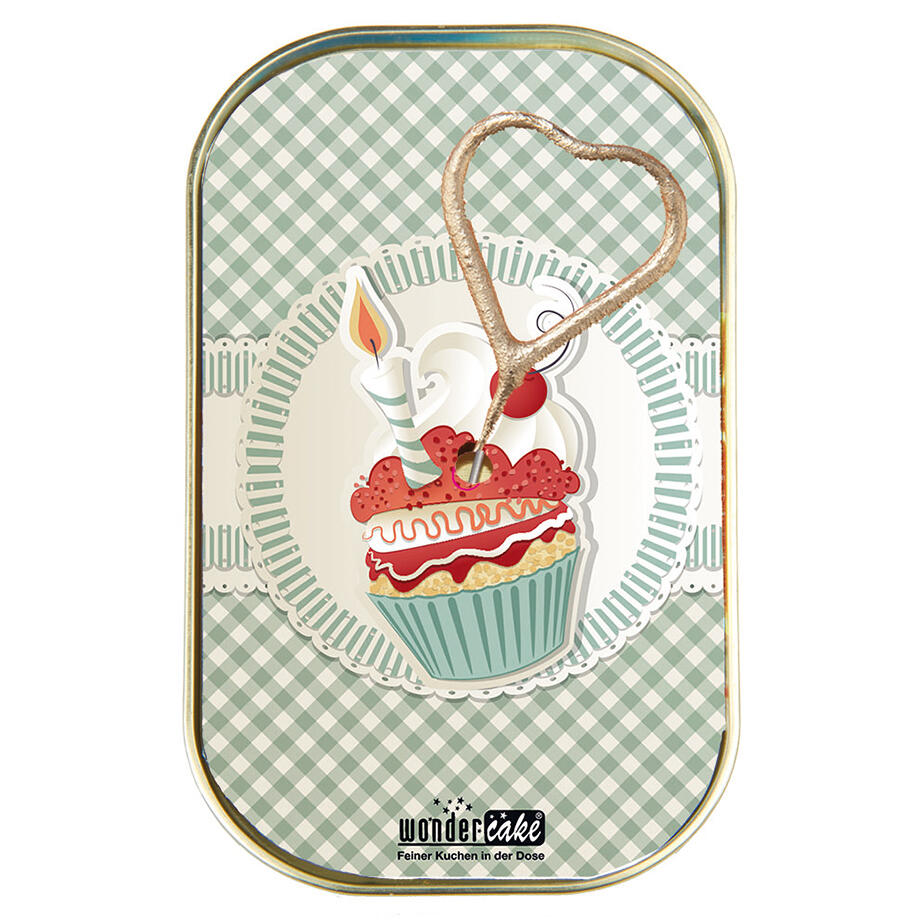 Wondercake Kuchen In Der Dose Mit Wunderkerze Cup Cake Karo Wondercake Kuchen In Der Dose Mit Wunderkerze Cup Cake Karo