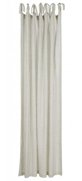 Ib Laursen Laursen Vorhang Zum Binden Gestreift Weiss Schwarz B140xh220cm Gardine 6680 00 Atalanda Vorhänge Schwarz Weiß Gestreift