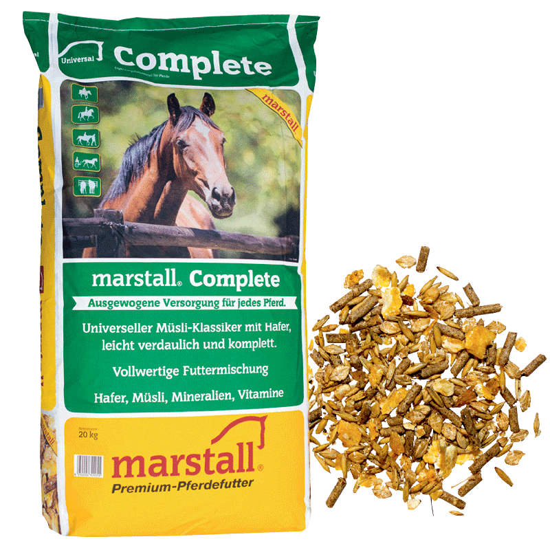 marstall Complete 20kg 1,00€/kg Alleinfutter Müsli Komplettfutter alle Pferde 
