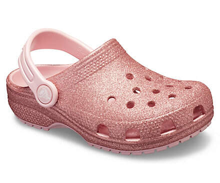kids classic glitter crocs