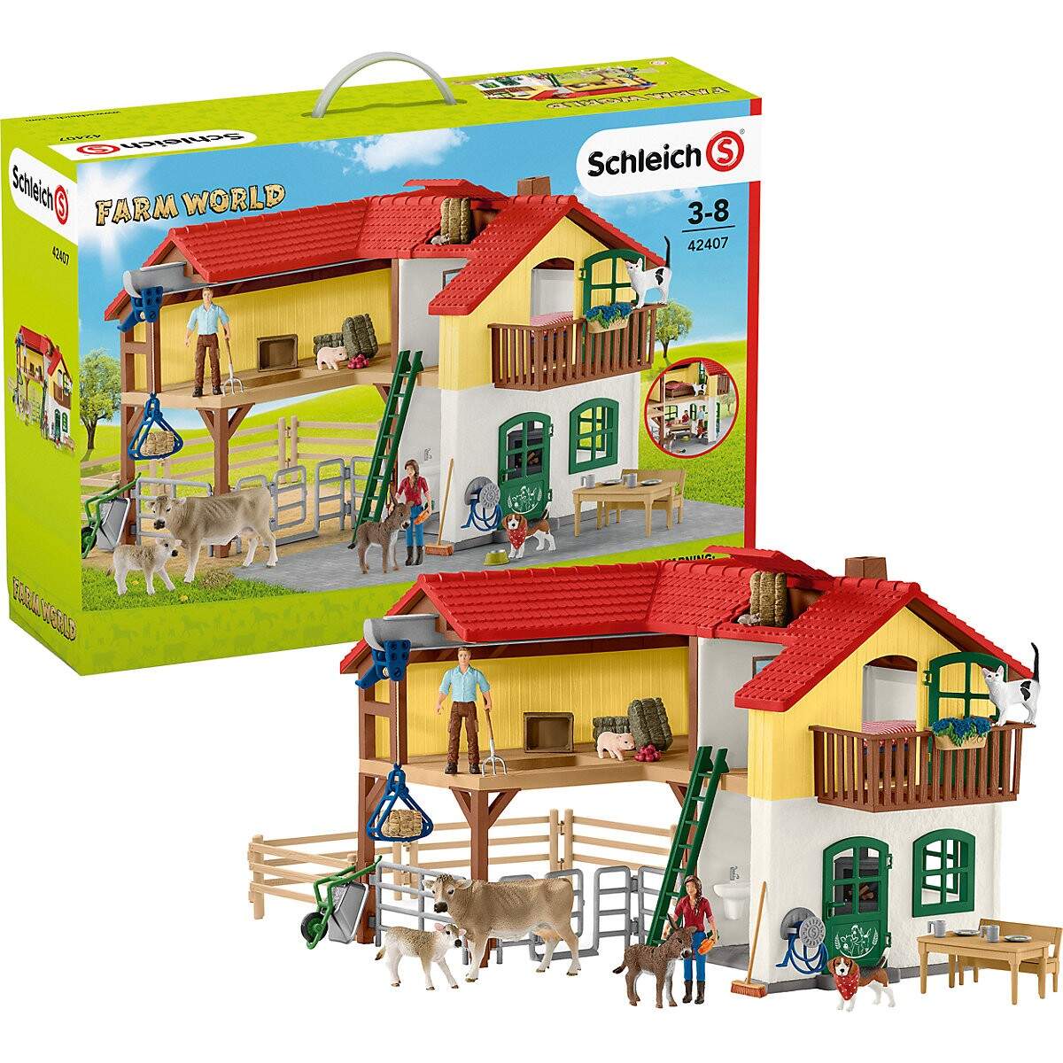 schleich schleich 42407 bauernhaus mit stall und tieren letzshop