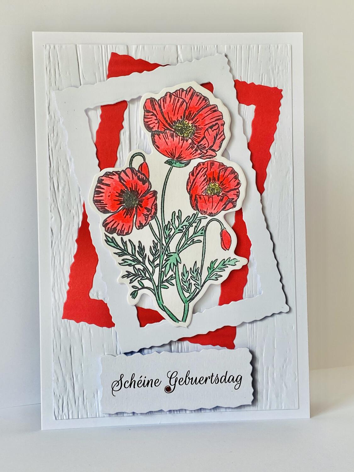 Carte D Anniversaire Avec Coquelicot Letzshop Carte D Anniversaire Avec Coquelicot Letzshop