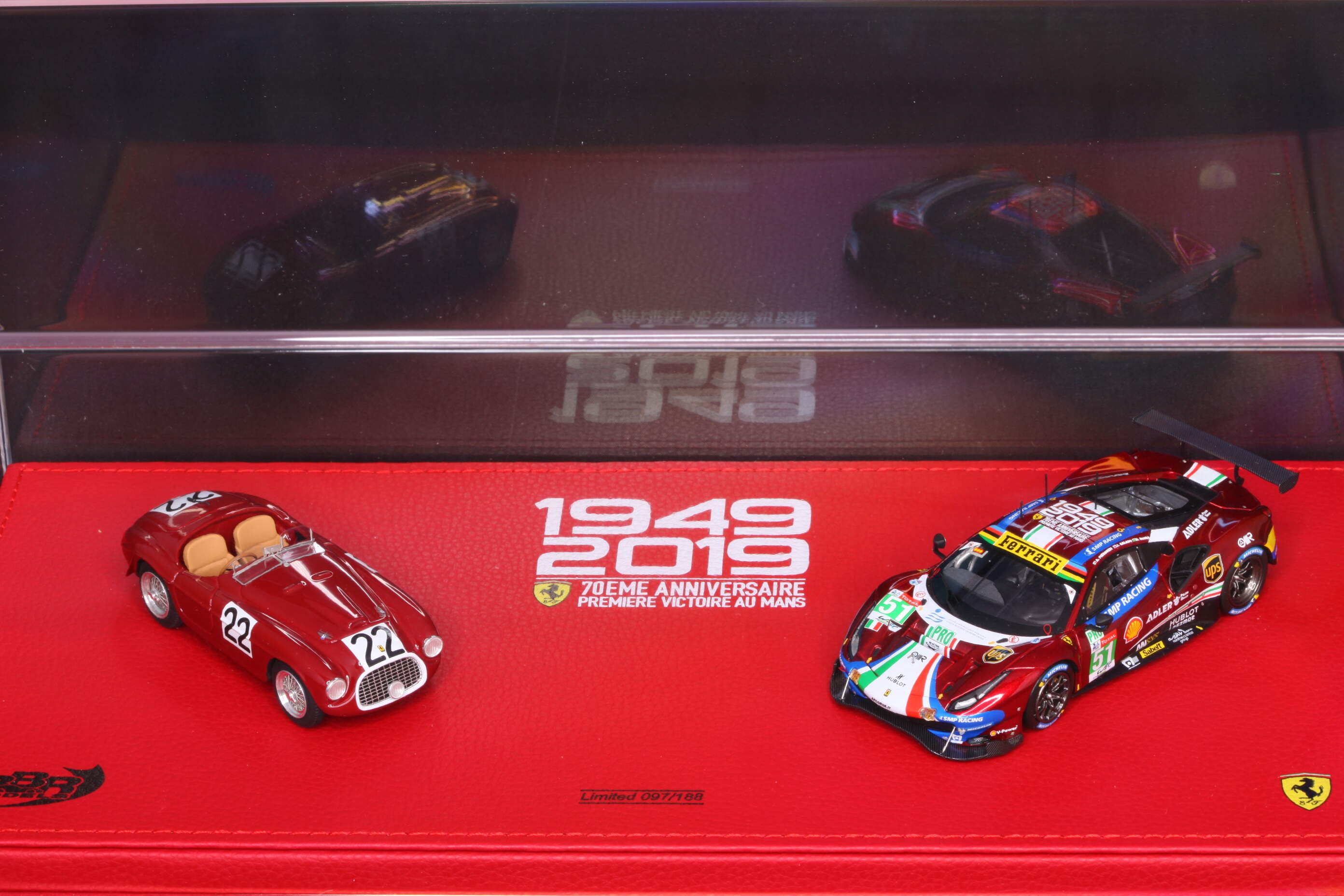 BBR BBR 1/43 Scala Auto Ferrari 166MM/488GTE Set Di 2 2019 Le Mans 24 Ore con 