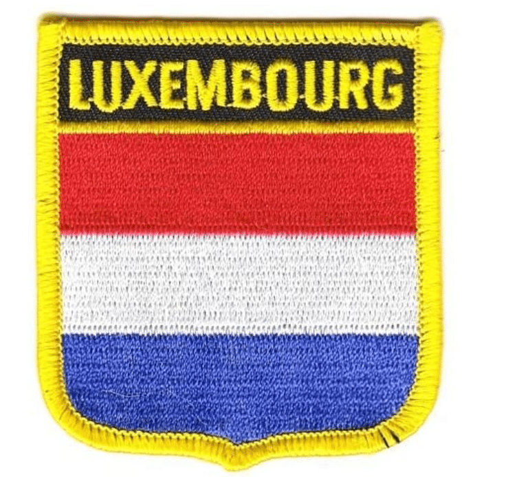 aufnäher gedruckt abzeichen Aufbügel flagge patch fahne luxemburg r2 