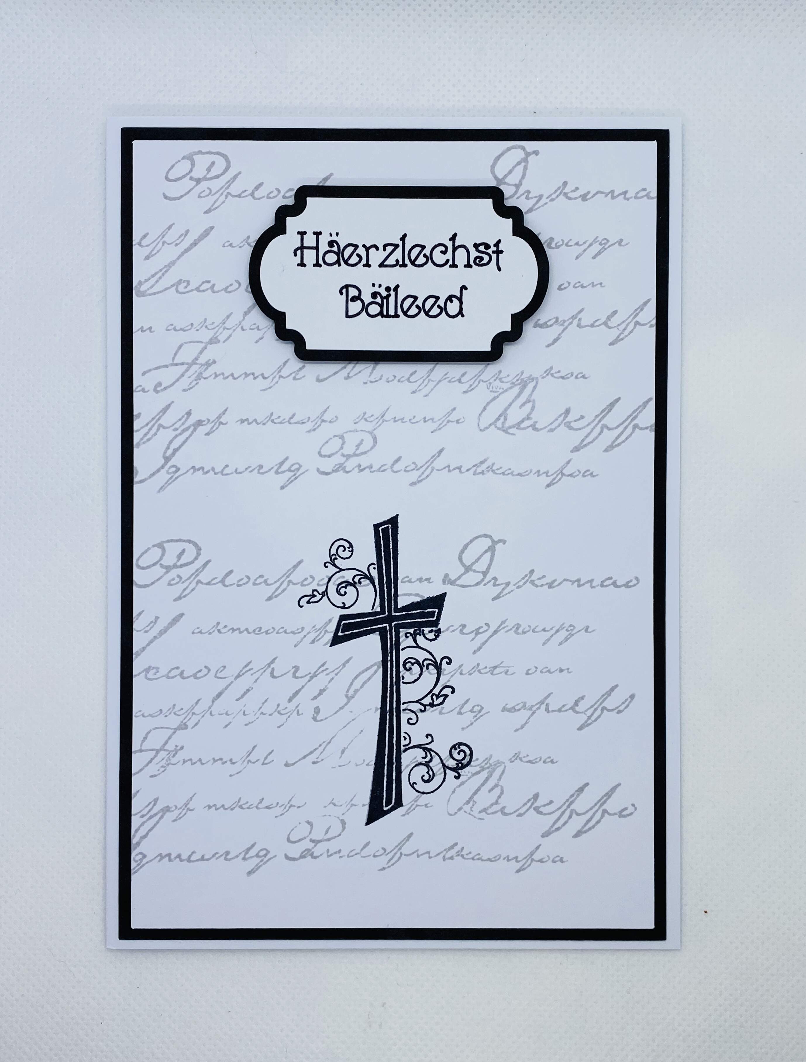 Trauerkarte Kreuz