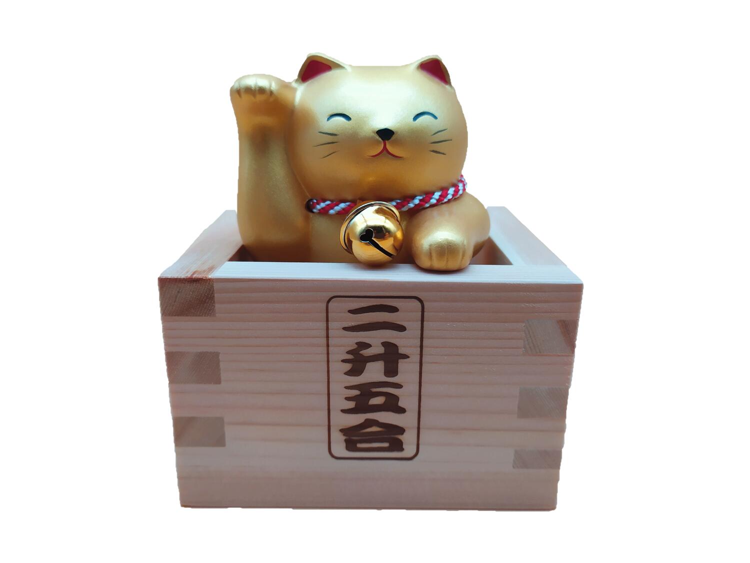 Chat Maneki Neko Or Avec Sa Boite En Letzshop Chat Maneki Neko Or Avec Sa Boite En Letzshop