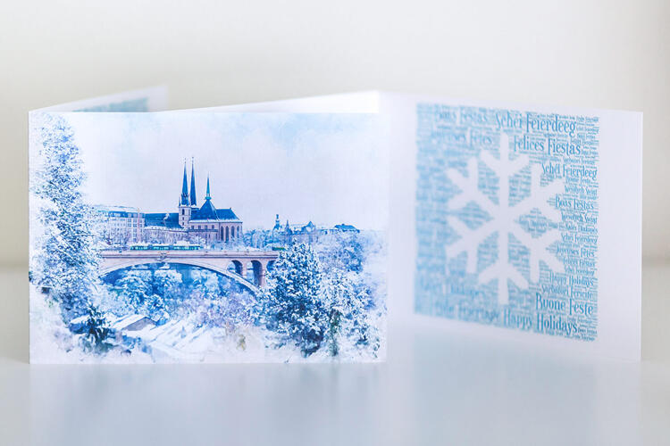 Photo Dudau Grusskarte Aus Luxemburg Mit Einer Happy Letzshop