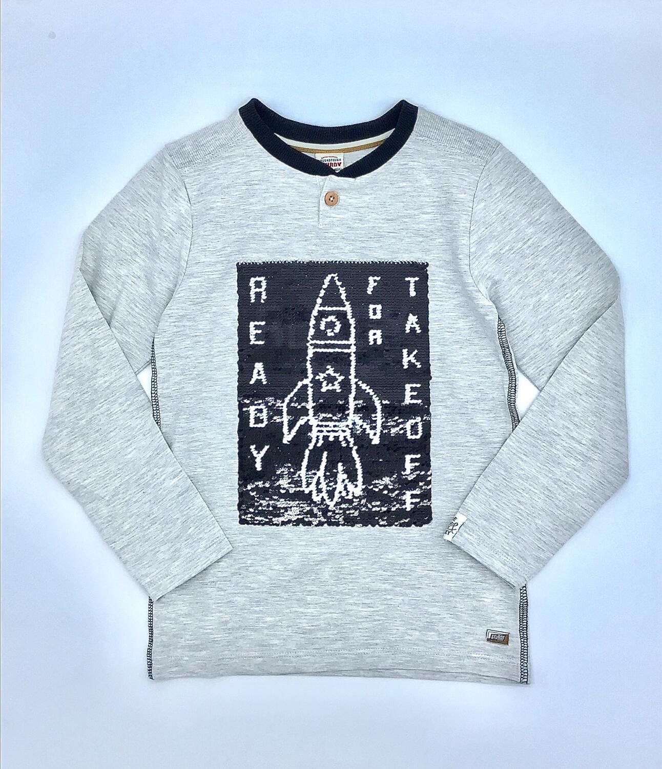 Sturdy Schwarzes T Shirt Pailletten Rakete Sturdy Von Letzshop