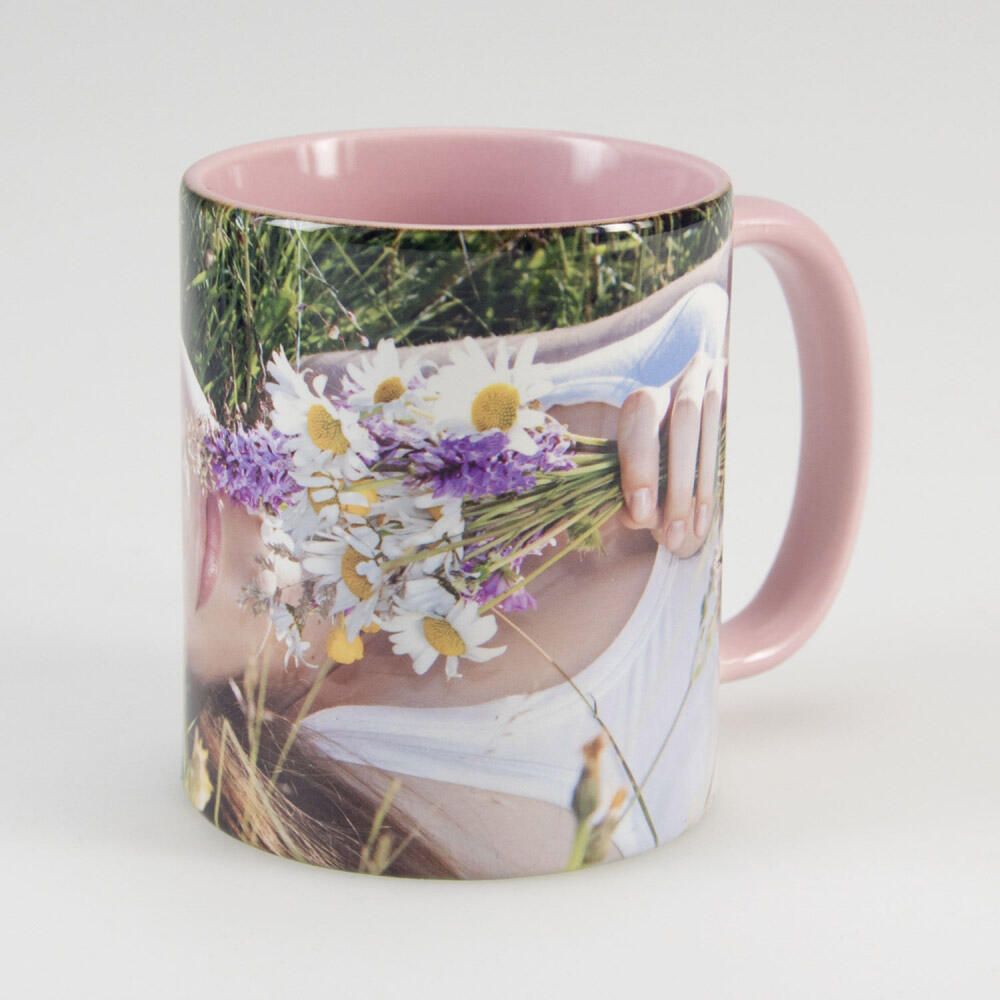 Contento Farbige Fototasse Mit Panoramadruck Rosa O Letzshop