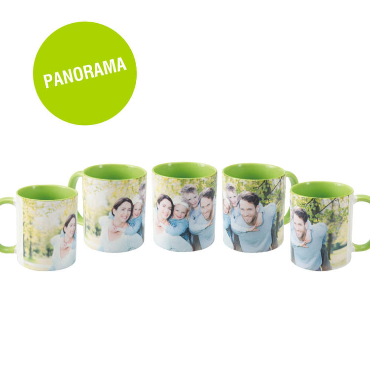 Contento Farbige Fototasse Mit Panoramadruck Gelb O Letzshop