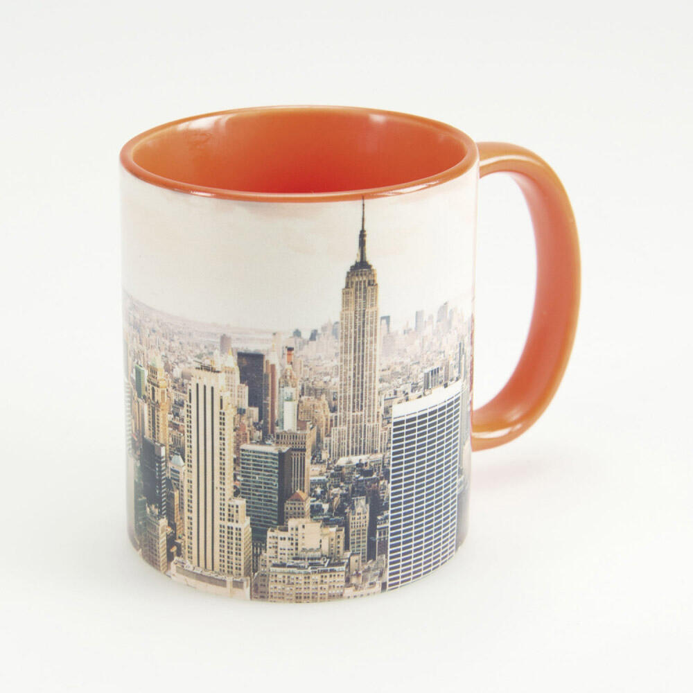 Contento Farbige Fototasse Mit Panoramadruck Orangerot Letzshop