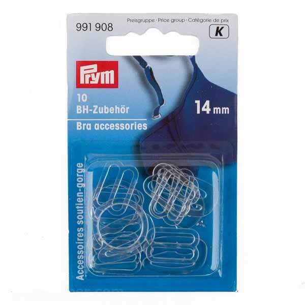 Prym soutien-gorge Accessoires Fermoirs 14 mm Transparent 