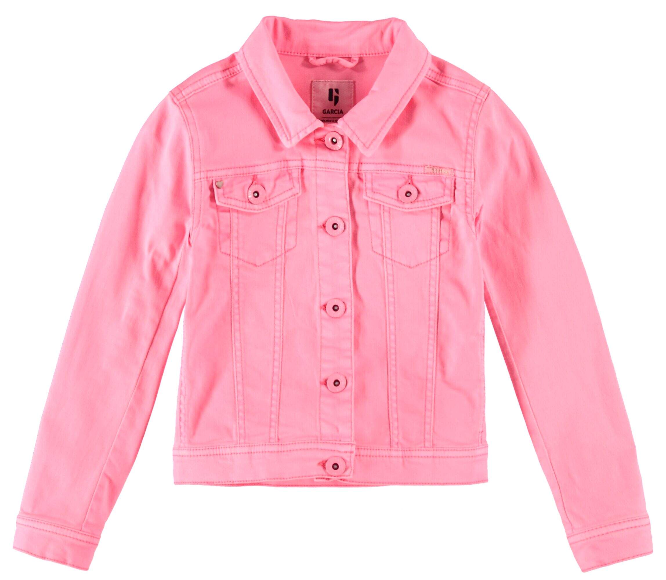Veste en jean rose fluo clearance