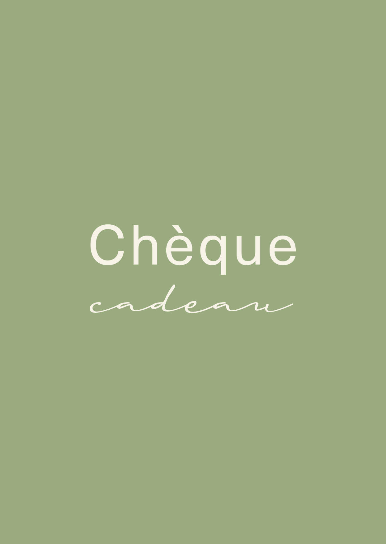 Chèque cadeau