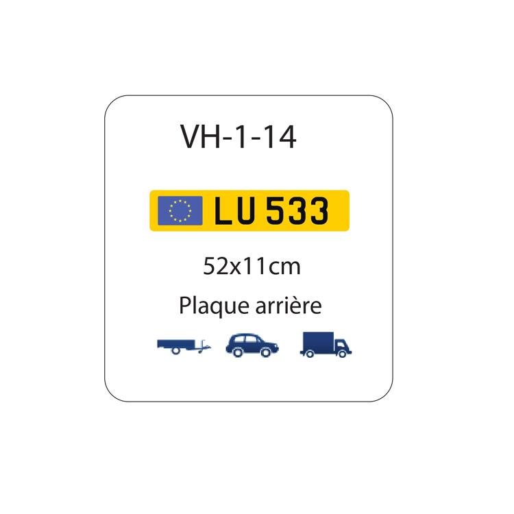Plaque Jaune Vh1 14 52 11 Cm Letzshop Plaque Jaune Vh1 14 52 11 Cm Letzshop