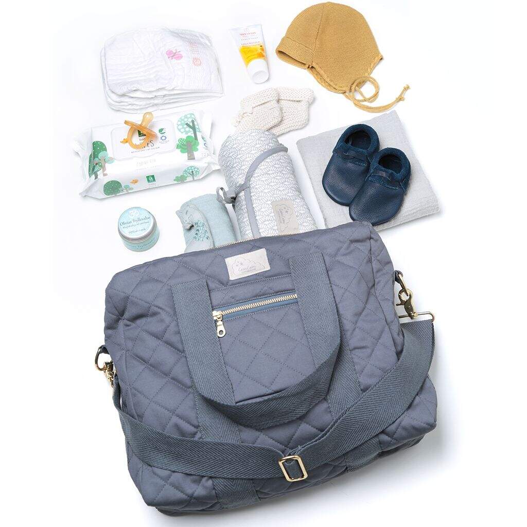 Cam Cam Wickeltasche Mit Steppmuster Dunkelblau Letzshop