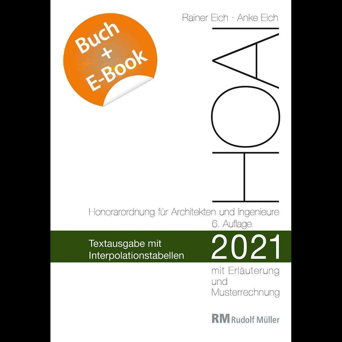 HOAI 2021 - Textausgabe Mit Interpolationstabellen - Mit E-Book (PDF ...