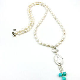 Halsketten Damenschmuck Edelsteinschmuck Handgefertigt Perlenschmuck Perlenketten MB-DESIGN Schmuckherstellung