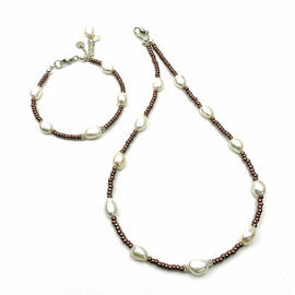 Perlenschmuck Handgefertigt Armbänder Schmucksets Armbänder Halsketten Damenschmuck MB-DESIGN Schmuckherstellung