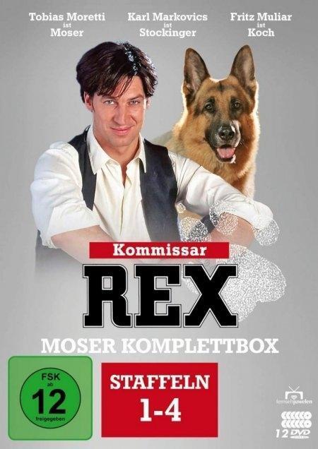 Kommissar Rex Moser Komplettbox Alle 4 Staffeln Mit Tobias Moretti 12 Dvds Kaufinbw