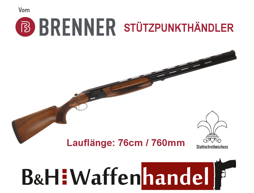 Brenner Neuwaffe: Brenner BF18 Black 12/76 Stahlschrotbeschuss LL  