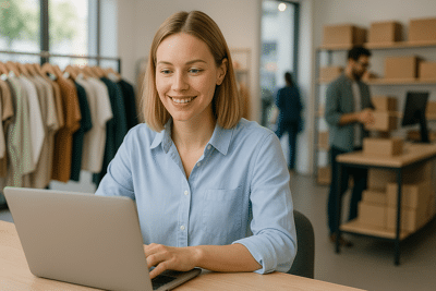 Screenshot Online-Shop-Dashboard