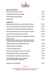 Speisekarte