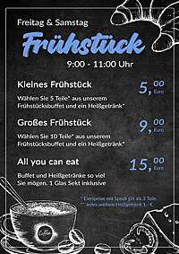 Frühstück Fr. & Sa. 9:00-11...