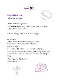 Schnitzelessen satt