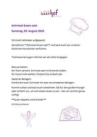 Schnitzelessen satt