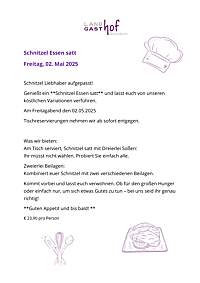 Schnitzelessen satt